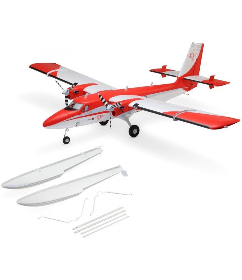 E-flite DHC-6 Twin Otter 1.4m BNF Basic Electric Airplane (1450mm) w/Floats, AS3X+ & SAFE Select