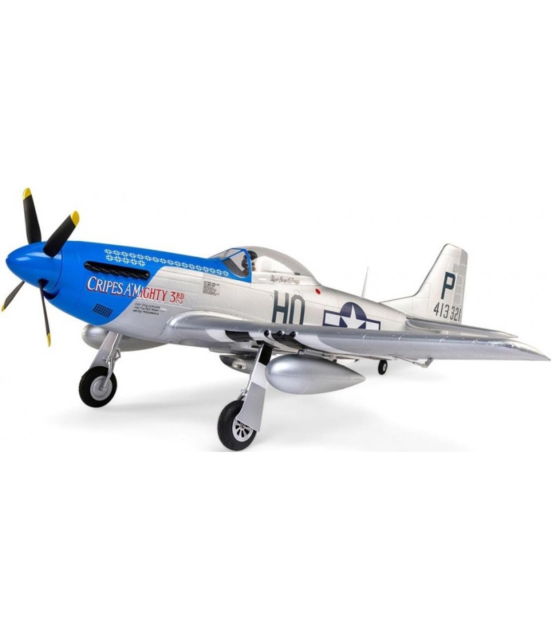 E-flite P-51D Mustang "Cripes A'Mighty 3rd" Bind-N-Fly Basic Electric Airplane w/Smart ESC, AS3X & SAFE (1200mm)