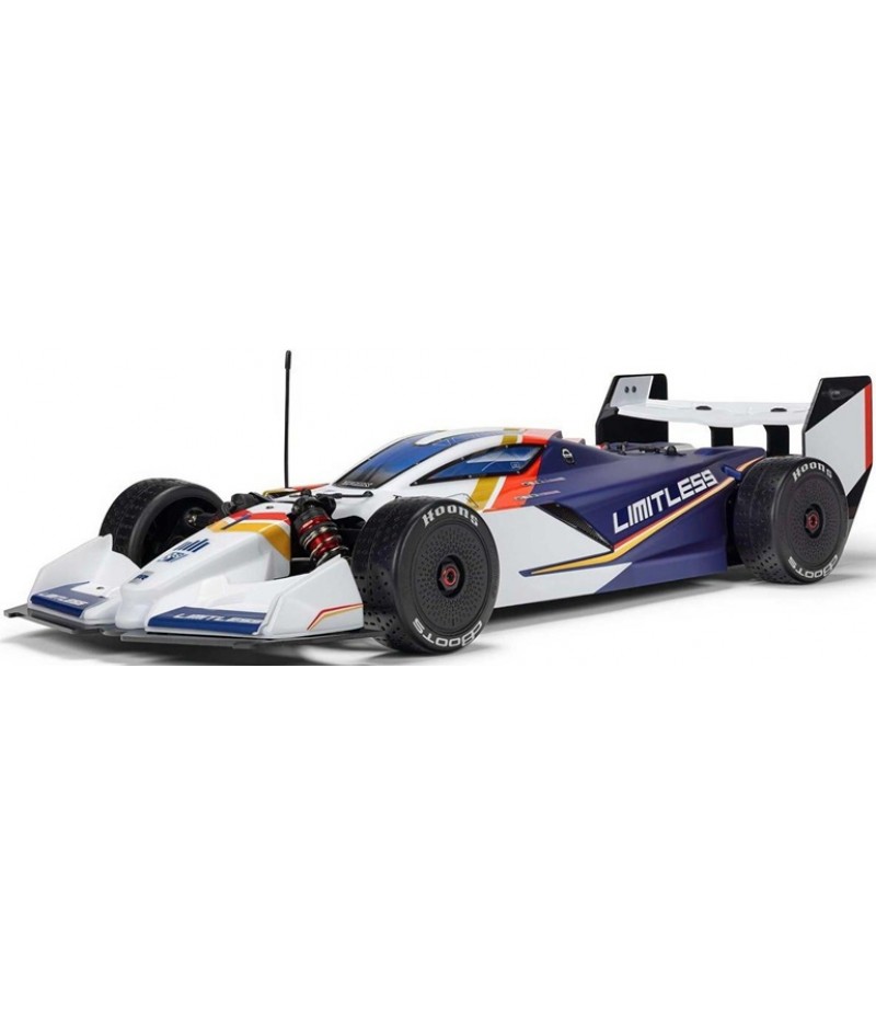 Arrma Limitless 120 8S BLX 4WD RTR Electric Brushless Street Speed (White/Blue) w/DX3 Radio, Smart ESC & AVC