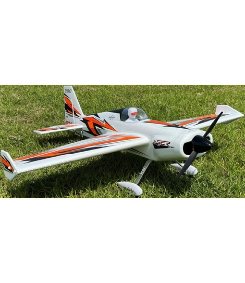 Flex Innovations Laser 200 60E Super PNP Electric Airplane (Orange) (1511mm)