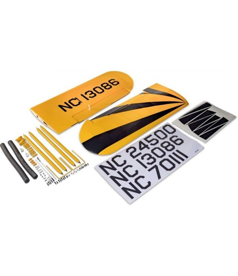 Hangar 9 Clipped Wing Set with Struts and Hardware: J-3 Cub 10cc