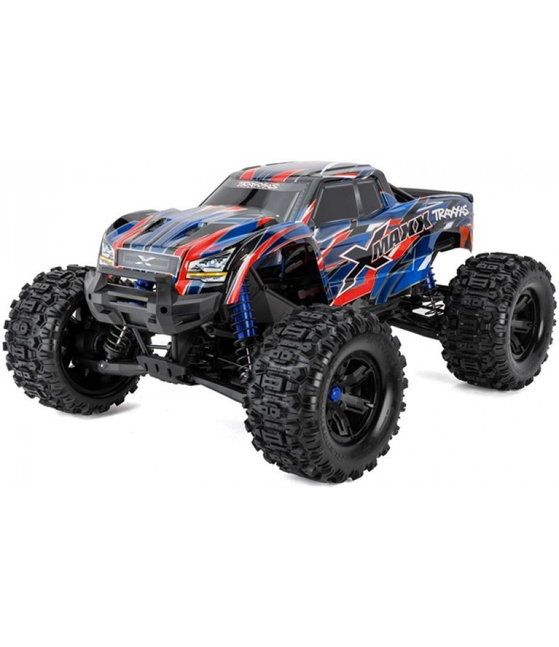 Traxxas X-Maxx 8S 1/6 4WD Brushless RTR Monster Truck (Blue) w/2.4GHz TQi Radio, TSM & Belted Tires